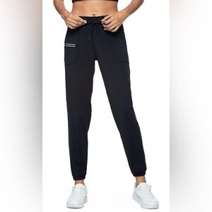 Women's Black Joggers with Drawstring Waist